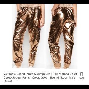 Victoria Secret Cargo Metallic Joggers